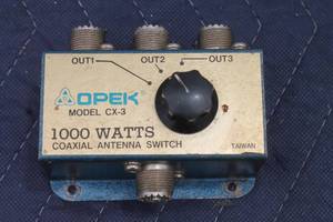lot 49 image: VINTAGE OPEK 1000 WATTS COAXIAL ANTENNA SWITCH ,MODEL CX-3&nbsp