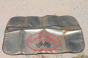 lot 103 image: VINTAGE RARE CONTINENTAL PISTON RINGS FENDER COVER PROTECTOR ADVERTISEMENT SIGN , 39 L X 25H&nbsp