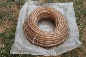 lot 113 image: ROLL OF CLEAR FLEXIBLE PVC TUBING&nbsp