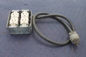 lot 120 image: FOUR OUTLET POWER EXTENSION CABLE POWER BOX&nbsp