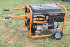 lot 125 image: GENERAC GP7000E&nbsp 7000 RUNNING WATTS&nbsp PORTABLE ELETRIC START GENERATOR&nbsp