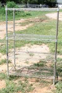 lot 150 image: 4-TIER WIRE RACK&nbsp SHELVING UNIT , 36W X 18 D X 54 H&nbsp