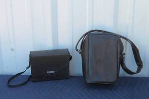 lot 195 image: TOTAL OF 2 LEATHER CAMERA CASES&nbsp