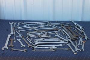 lot 201 image: LOT OF ASSORTED BRANDSIZE COMBINATION WRENCHESOPEN -END WRENCHES&nbsp