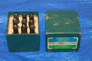 lot 39 image: MARKRITE GREENFIELD HEAVY DUTY ALLOY STEEL STAMPS FIGURES 11030 SIZE 532 ( 9PC)&nbsp IN ORIGINAL BOX&nbsp