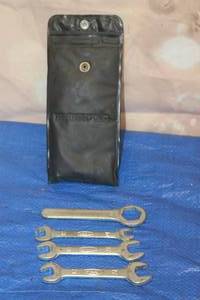 lot 74 image: TOTAL OF 4 VINTAGE HONDA MOTORCYCLE WRENCH SET WITH CARRY CASE  SEE PICS&nbsp