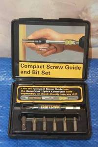 lot 91 image: CRAFTSMAN PROFESSIONAL COMPACT SCREW GUIDE AND BIT SET , IN CASE&nbsp