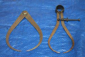 lot 121 image: TOTAL OF 2 OUTSIDE CALIPER MACHINIST TOOLS&nbsp