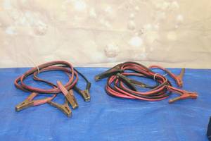 lot 177 image: TOTAL OF 2 PAIR BOOSTER JUMPER CABLES&nbsp