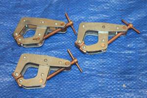 lot 199 image: TOTAL OF 3 CLAMP MFG CO. KANT 2 TWIST T-HANDLE CLAMPS , No. 405&nbsp