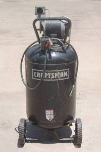 lot 223 image: CRAFTSMAN 919.165570 30-GAL AIR COMPRESSOR  WAS&nbsp HARDWIRED&nbsp
