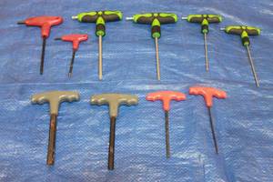 lot 236 image: TOTAL OF 10 T-HANDLE HEX KEYS , PITTSBURGH