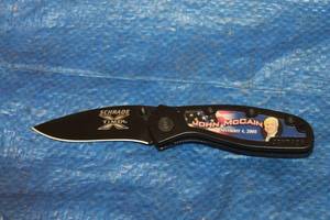 lot 314 image: SCHRADE X-TIMER JOHN MCCAIN NOVEMBER 4, 2008 COLLECTOR FOLDING KNIFE XT10B , 7&nbsp
