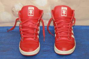 lot 329 image: ADIDAS TOP TEN HIGH POWER RED 2019,SIZE 5 12&nbsp