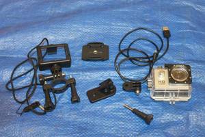 lot 334 image: HD HIGH DEFINITION 1080P ACTION SPORTS WATERPROOF DV CAMERA WITH ACCESSORIES  SEE PICS&nbsp