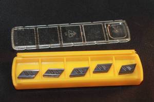 lot 51 image: KENNAMETAL KC5010 CARBIDE MILLING ( 5PC ) INSERTS IN STORAGE CASE&nbsp