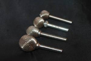 lot 63 image: TOTAL OF 4 CARBIDE ABRASIVE BALL ROTARY FILES BURRS , &nbsp FULLERTON LLB, SEVERANCE JJB, SEVERANCE LLB&nbsp