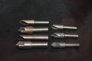 lot 120 image: TOTAL OF 7 HSS FLUTE COUNTERSINKS  SEE PICS&nbsp