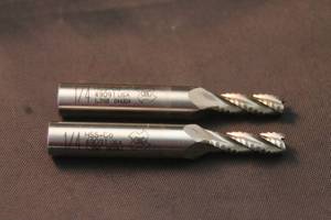 lot 179 image: TOTAL OF 2 OSG HSS 14&nbsp 4FLUTE ROUGHING &amp FINISHING CARBIDE&nbsp END MILL CUTTERS&nbsp 49091