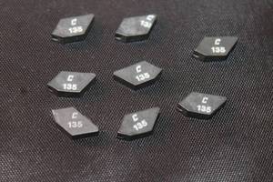 lot 191 image: TOTAL OF 8 CARBIDE MILLING INSERTS , C135&nbsp