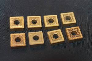 lot 193 image: TOTAL OF 8 KENNAMETAL KC810 CARBIDE MILLING INSERTS&nbsp