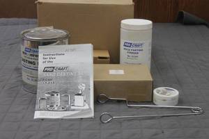 lot 36 image: PRO-CRAFT SAND CASTING LOT  CASTING SANDMOLD PARTING POWDERTONGS CASTING FLASK FLUX  SEE PICS&nbsp