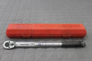 lot 62 image: TEKTON 38 INCH DRIVE CLICK TORQUE WRENCH&nbsp 24330&nbsp WITH STORAGE CASE&nbsp