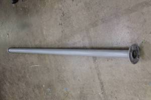 lot 95 image: TOTAL OF 3 INDUSTRIAL TALL&nbsp POLES&nbsp WITH ROUND BASE  SEE PICS&nbsp