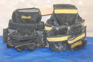 lot 31 image: DEWALT AWP ADJUSTABLE TOOL BELTS FOR VARIOUS TOOL HARDWARE&nbsp