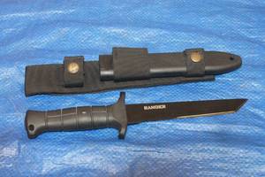 lot 68 image: TRS RANGER 12 DAGGER STYLE KNIFE WITH SHEATH ,7CR17MOV&nbsp