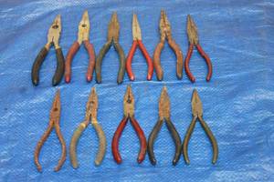 lot 114 image: TOTAL OF 11 NEEDLE NOSE PLIERS&nbsp