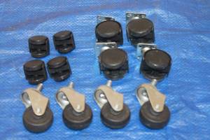 lot 116 image: TOTAL OF 3 SET OF 4-CASTER WHEELS , 1 14&nbsp - 2&nbsp&nbsp