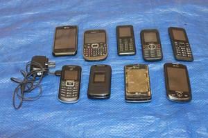 lot 117 image: TOTAL OF 9 ASSORTED BRAND CELL PHONES  SEE PICS&nbsp