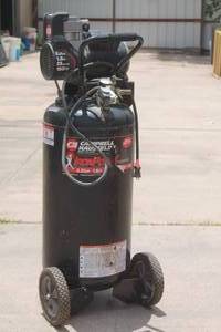 lot 151 image: CAMPBELL HAUSFEILD IRON FORCE SERIES 6.25HP&nbsp 28 GALLON 150MAX PSI AIR COMPRESSOR TESTED AND RUNS