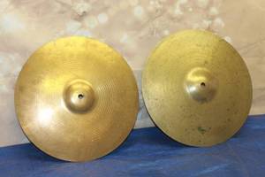 lot 162 image: TWO 14 DIAM CYMBALS