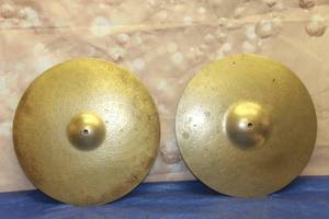 lot 163 image: TWO 14 DIAM CYMBALS