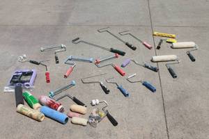 lot 218 image: LOT OF PAINT SUPPLIES&nbsp