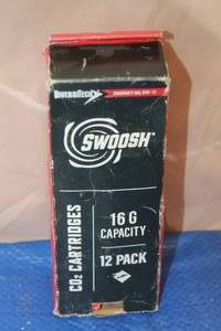 lot 228 image: DIVERSITECH SWOOSH C02 CARTRIDGES 16G CAPACITY 11 TOTAL
