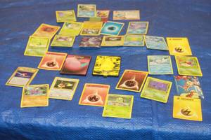lot 249 image: LOT OF 1999 POKEMAN TRADING CARDS WITH 2- 2002&nbsp 3D CARD  PIKACHU &amp PORYGON  SEE PICS&nbsp