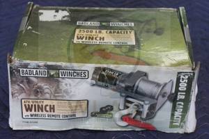lot 41 image: BADLAND WINCH&nbsp ATV UTILITY 61258&nbsp , 2500LB CAPACITY ,  NO WIRELESS REMOTE , IN ORIGINAL BOX&nbsp&nbsp