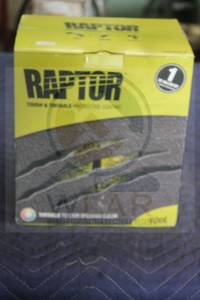 lot 143 image: RAPTOR LINER TOUGH &amp TINTABLE PROTECTIVE COATING UP0821