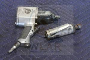 lot 181 image: DEVILBISS ATP10 PNEUMATIC IMPACT AND CENTRAL PNEUMATIC 14 GRINDER