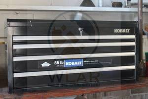 lot 196 image: KOBALT 4 DRAWER TOOL CHEST WITH KEYS