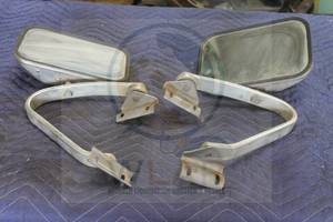 lot 209 image: SET OF 2 STAINLESS STEEL SIDE MIRRORS FOR JEEP