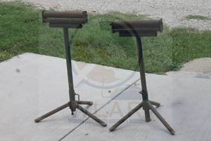 lot 219 image: SET OF 2 ADJUSTABLE ROLLER STANDS