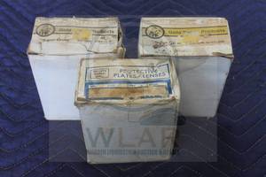 lot 257 image: LOT OF 3BOXES GLASS FILTER WELDERS LENS PROTECTIVE LENS PLATES