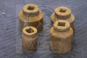 lot 278 image: VINTAGE HEAVY DUTY IMPACT SOCKETS USED WITH LOTS #11 AND #58