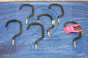 lot 34 image: TOTAL OF 6 HEAVY DUTY SCREW IN BIKE HOOKS&nbsp