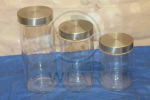 lot 20 image: TOTAL OF 3 MASTERCLASS FOOD STORAGE LIDDED&nbsp JARS&nbsp
