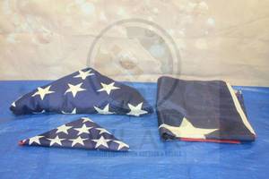 lot 51 image: TOAL OF 3 AMERICAN FLAGS  SEE PICS&nbsp